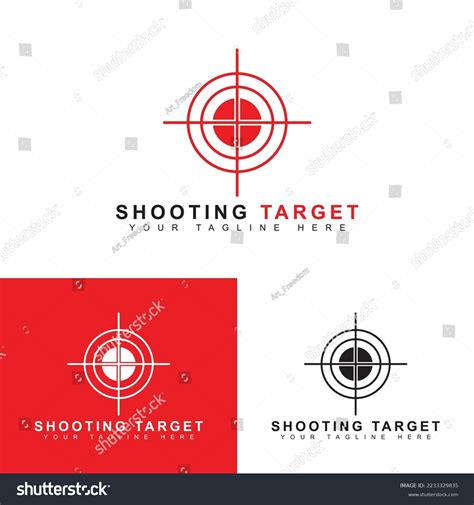 Creative Design Shooting Target Logo Flat Stock Vector (Royalty Free ...