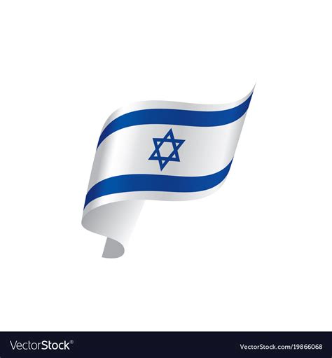 Israel flag Royalty Free Vector Image - VectorStock