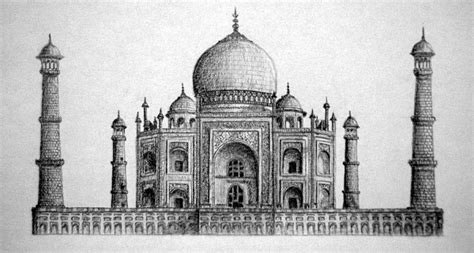 Beautiful Taj Mahal Drawings and Sketches