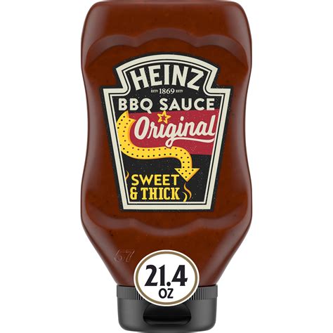 Heinz Original Sweet & Thick BBQ Sauce, 21.4 oz Bottle - Walmart.com - Walmart.com