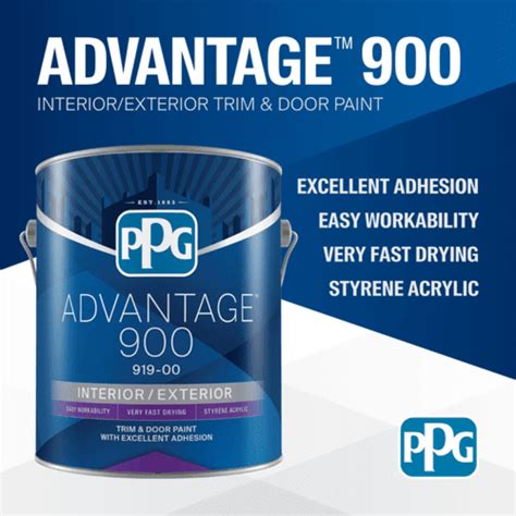 PPG ADVANTAGE 900 Interior/Exterior - Professional Quality Paint ...