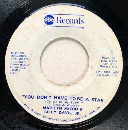 You Don't Have To Be A Star / Marilyn McCoo & Billy Davis Jr