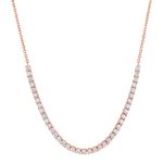 14K Large Diamond Tennis Chain Necklace – Baby Gold