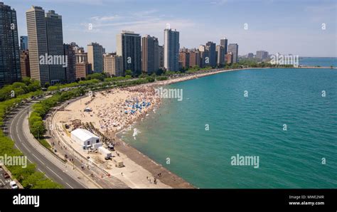 Oak Street Beach, Chicago, IL, USA Stock Photo - Alamy