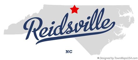 Map of Reidsville, NC, North Carolina