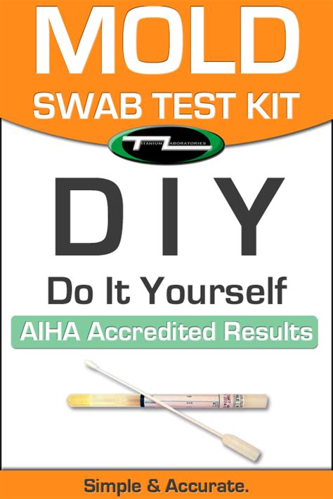 Do It Yourself Mold Test Kit (Swab Test) As Seen On News 12 -DIY Mold