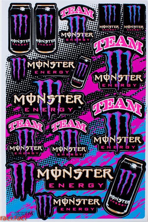 Pink Purple Monster Energy Claws Sticker Decal Supercross Motocross ...