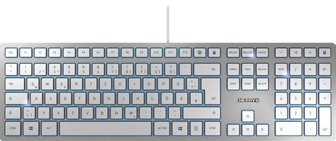 JK-1600DE-1: Keyboard - USB - silver - German Layout at reichelt elektronik