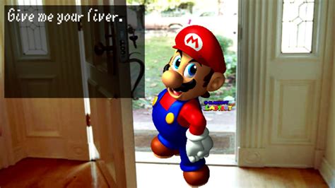 Mario says: "Give me your liver." - YouTube