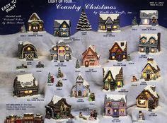 paint your own christmas village | Unpainted, Ready to Paint Light up Plaster Christmas Village ...