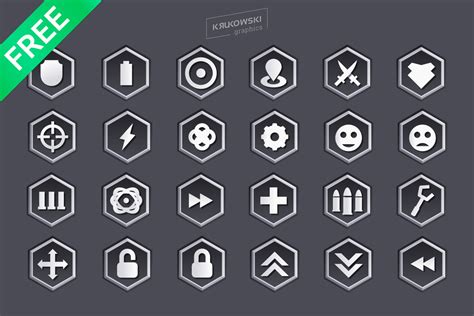 Free Sci-Fi Game Icons by Mark Krukowski