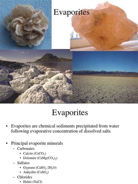 Environments Evaporites | PDF | Gypsum | Physical Geography