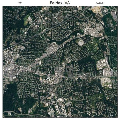 Aerial Photography Map of Fairfax, VA Virginia