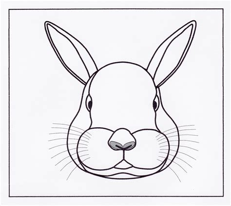 Rabbit Face Sketch at PaintingValley.com | Explore collection of Rabbit ...