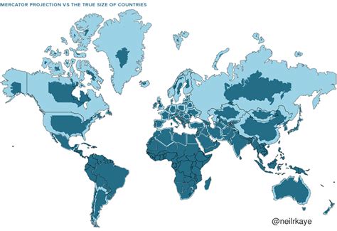 Most Accurate True Size World Map - SKY