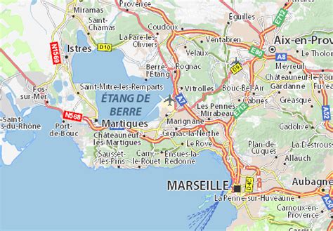 Mapa MICHELIN Marignane - mapa Marignane - ViaMichelin