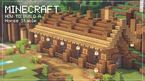 Minecraft | How to Build a Medieval Village | Horse Stable - YouTube