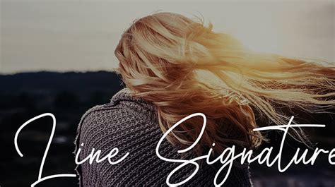 Line Signature Font : Download Free for Desktop & Webfont