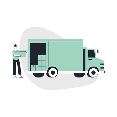 Delivery Truck Loading: Free Download Of A Delivery Truck Illustration