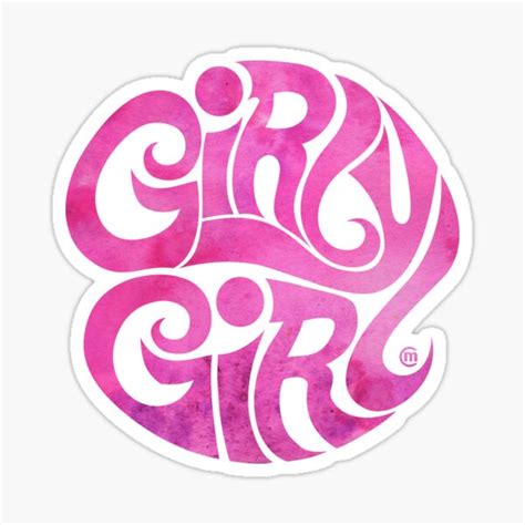 "Girly Girl" Sticker by Vectorland | Redbubble