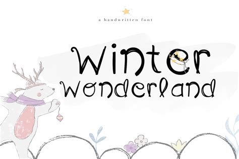 Winter Wonderland - A Fun Handwritten Font (134098) | Regular | Font Bundles | Handwritten fonts ...