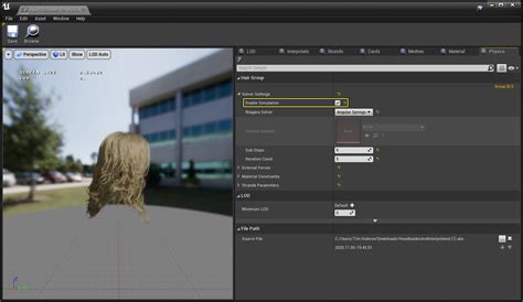 Hair Rendering | Unreal Engine Documentation