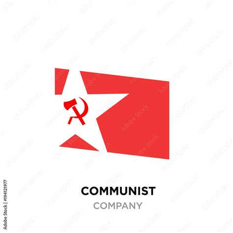 communist logo,USSR communism icon with red hammer and sickle ...