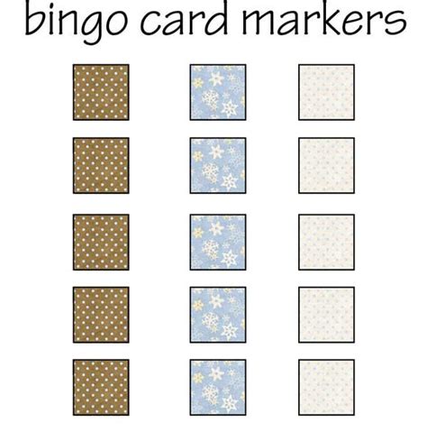 Printable Bingo Markers