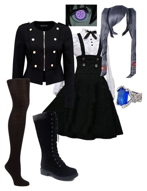 "female Ciel Phantomhive" by olivia-berg-vottero liked on Polyvore featuring Forever New ...