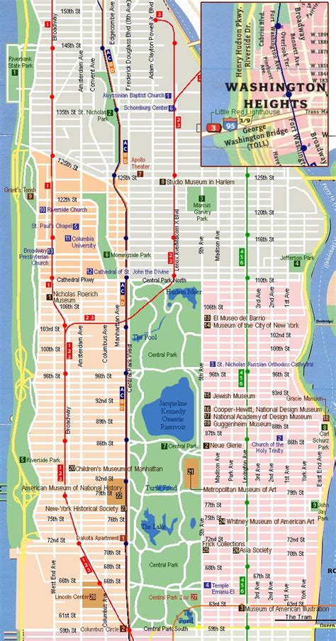 a map of the city of chicago with streets, parks and other major areas in it