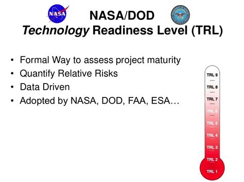 NASA/DOD Technology Readiness Level (TRL)