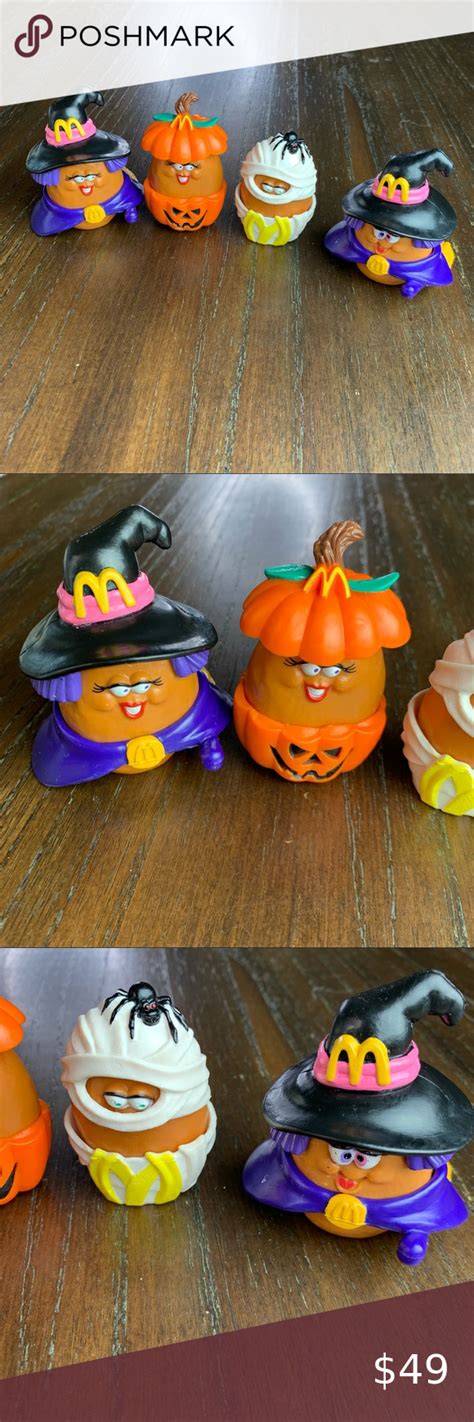 Lot of 4 Vtg 90's McDonalds McNugget Buddies Halloween Chicken Nugget ...