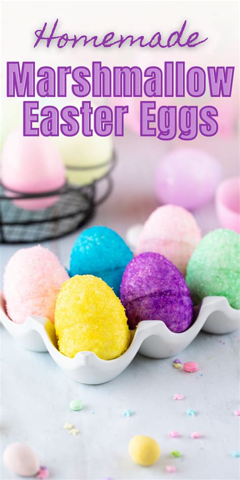 Marshmallow Easter Eggs | Recipe | Easter desserts treats, Marshmallow easter egg, Easter dessert