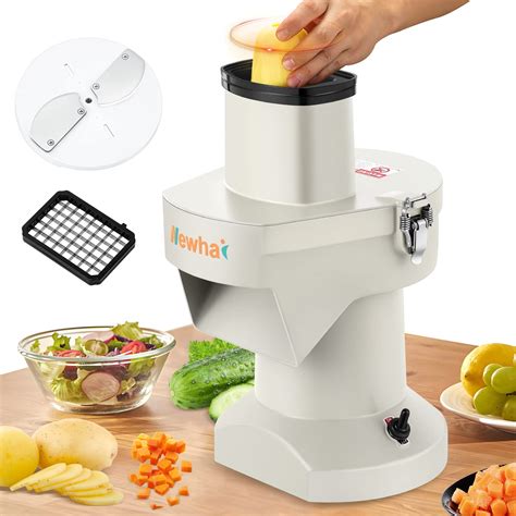 Newhai 2 in 1 Electric Vegetable Dicer and Slicer Machine Commercial ...