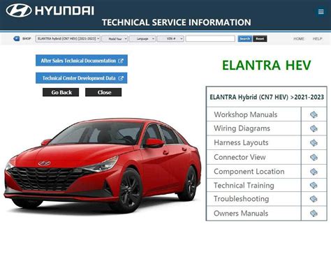 2021-2023 Hyundai ELANTRA Hybrid HEV Workshop Service Repair Manual ...