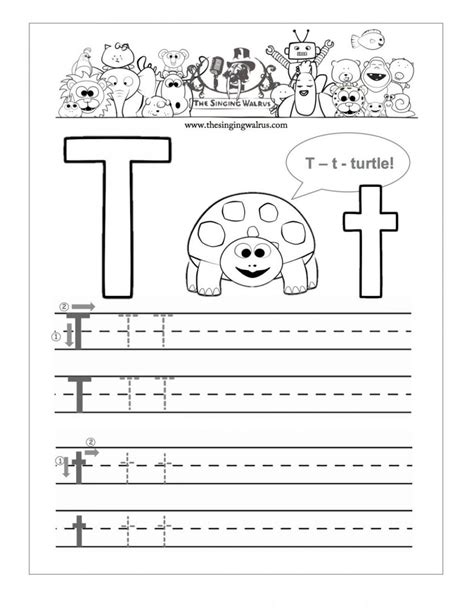 Letter T Worksheets Handwriting – AlphabetWorksheetsFree.com