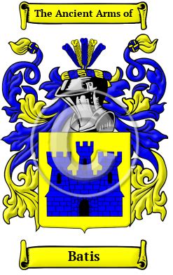 Batis Name Meaning, Family History, Family Crest & Coats of Arms