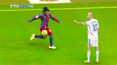 The Day Ronaldinho Destroyed Real Madrid & Getting Standing Ovation at ...