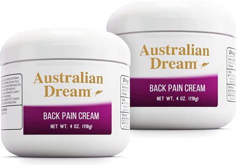 Amazon.com: Australian Dream Back Pain Cream - Soothing, Non-Greasy ...