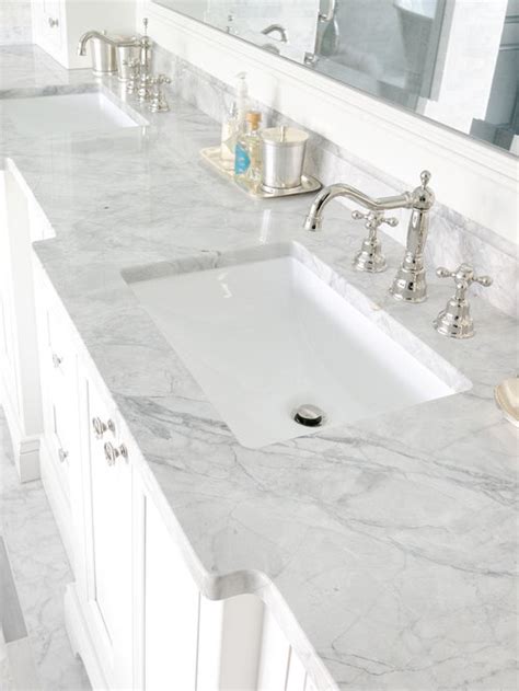 Carrara Marble Bathroom Home Design Ideas, Pictures, Remodel and Decor