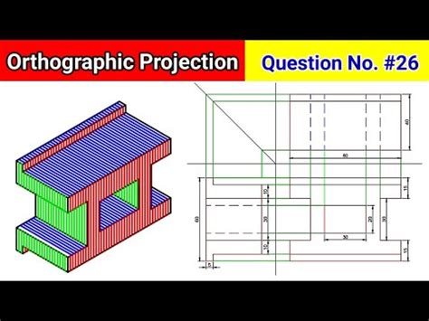 orthographic projection in engineering drawing | third angle projection ...