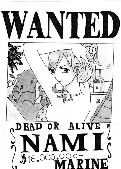 Nami Real Wanted Poster