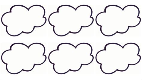 Best Photos of Blank Cloud Template - Cloud Template Coloring Page ... - ClipArt Best - ClipArt Best