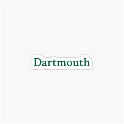 "Dartmouth College" Sticker by hmiller013 | Redbubble