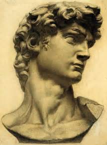 albertocabornero: “ David’s head. ” | Roman sculpture, Portrait, Portrait drawing