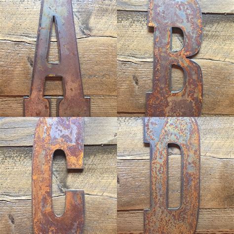 Hand Made Rustic Metal Letters And Numbers - Any Size by Urban Mining ...