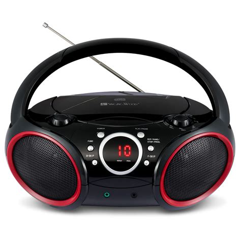 Buy SINGING WOOD 030C Portable CD Player Boombox with AM FM Stereo ...