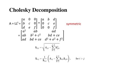 PPT - LU Decomposition & Cholesky Decomposition PowerPoint Presentation ...