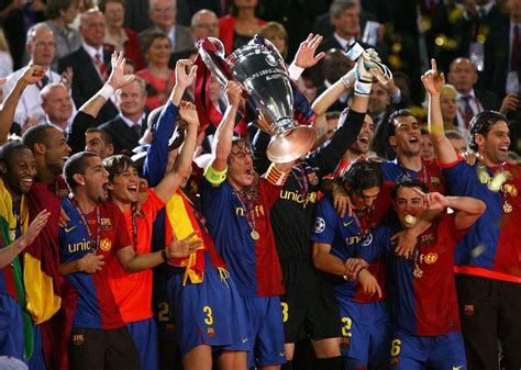 2008/09 Champions League Winner Barcelona | Barcelona team, Barcelona, Champions league