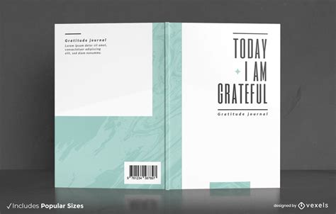 Grateful Journal Minimalist Book Cover Design Vector Download